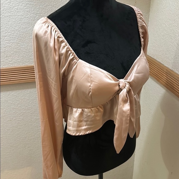 Rabbit Hole Blush Pink  XL Women's Crop Top! - Picture 5 of 5